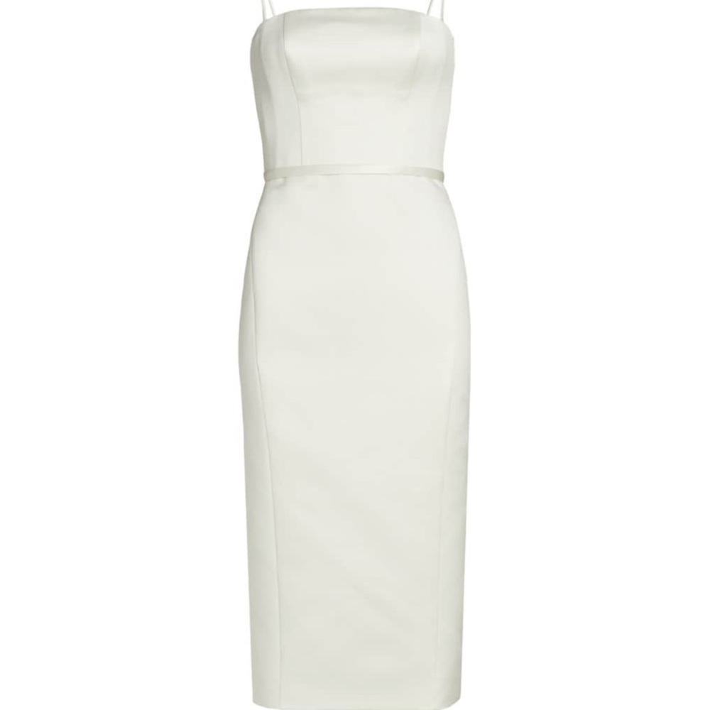 IDSO this white sheath amsale dress